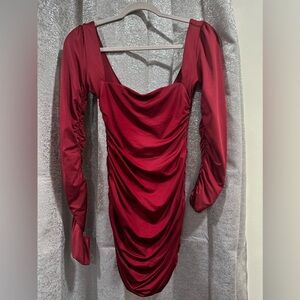 Oh Polly Burgundy dress
